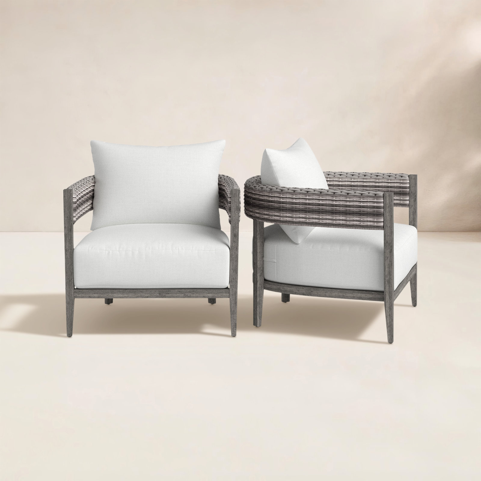 Claudia Wicker Outdoor Lounge Chair