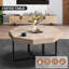 Table basse octogonale en bois avec patchwork de style rustique 30 pouces-815721017