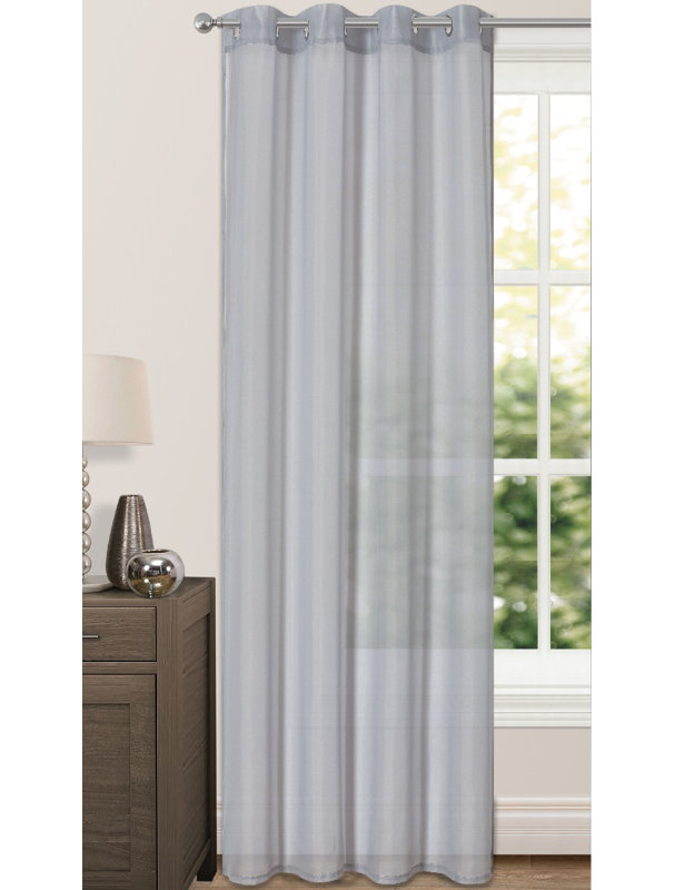 Comberton Semi Sheer Curtain, Gray