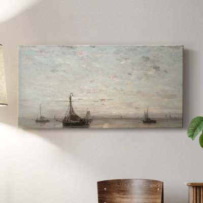 Série nautique-CCXCV III - Toile tendue avec châssis - Prêt à être accroché