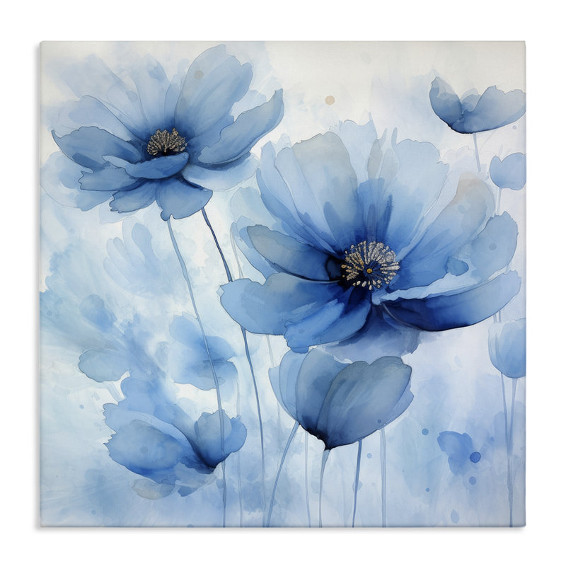  «Mystical Blue Poppies» par Irena Orlov, H 36 po x l 36 po