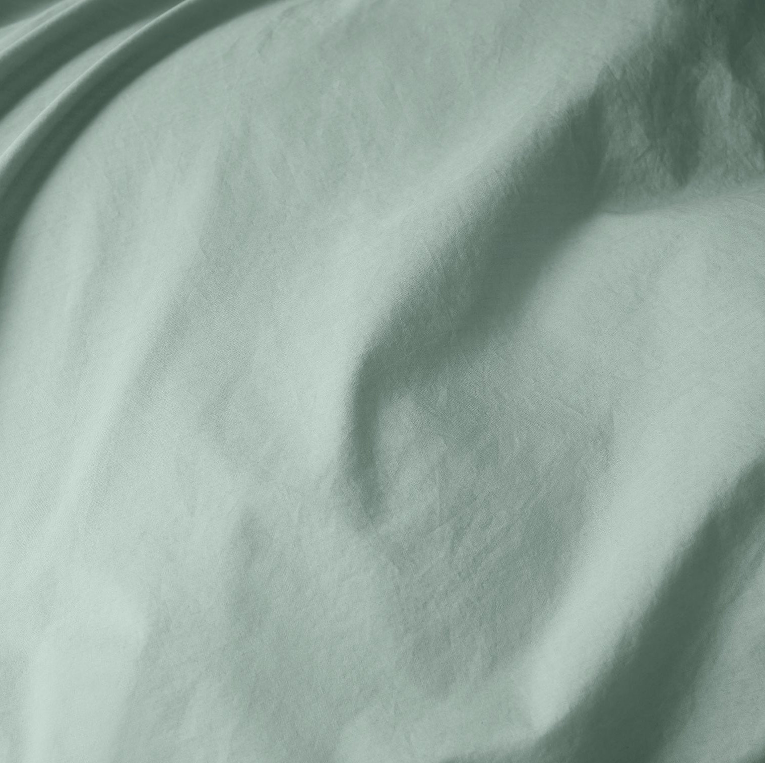 100% Cotton Percale Fitted Sheet, Twin Fitted Sheet, Seafoam
