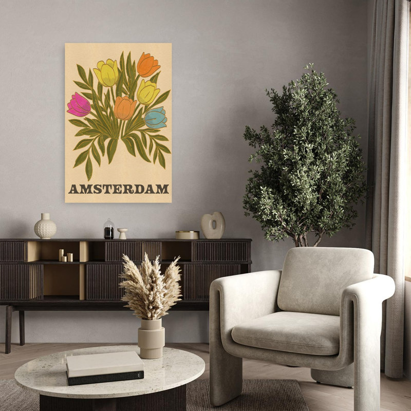 Impression sur toile Amsterdam, H 36 po x l 24 po