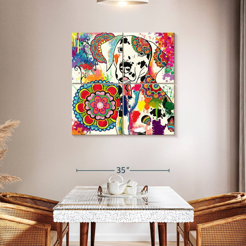 Bramala mandala Brampt, H 38 po x l 38 po