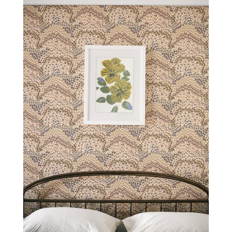 Jandaya Wallpaper, Peach Blossom, Peel & Stick, Self-adhesive