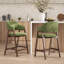 Tabouret de bar rembourré en bois massif-444748899-444748898