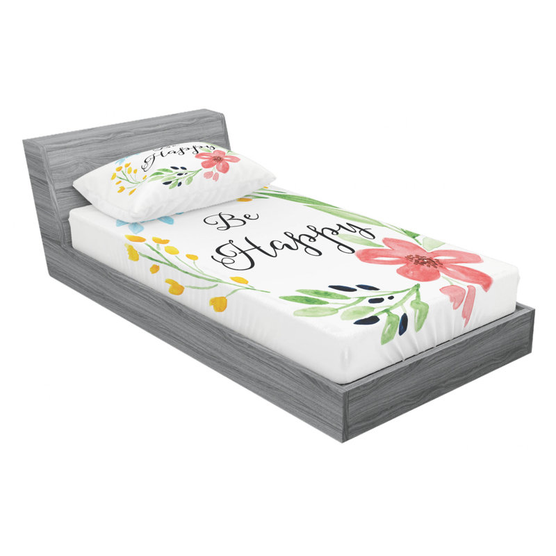 Microfiber Sheet Set, Twin Sheet Set with Fitted Sheet