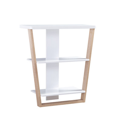 Stylish Console Table with Three Open Shelves for Versatile Storage