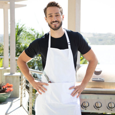 Solid Color Bib Apron
