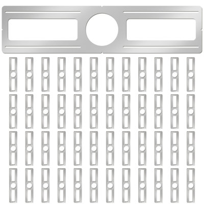 48-Pack 4.25 Inch New Construction Mounting Plate, Universal Cast Iron Rough-In Bracket for 4 Inch LED Recessed Lights, Shallow Housing Junction Box Plate for Remodeling & Ceiling Projects