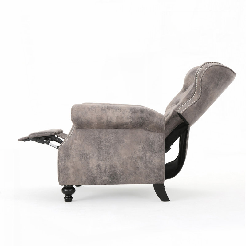 Fauteuil inclinable par pression, Gris brun
