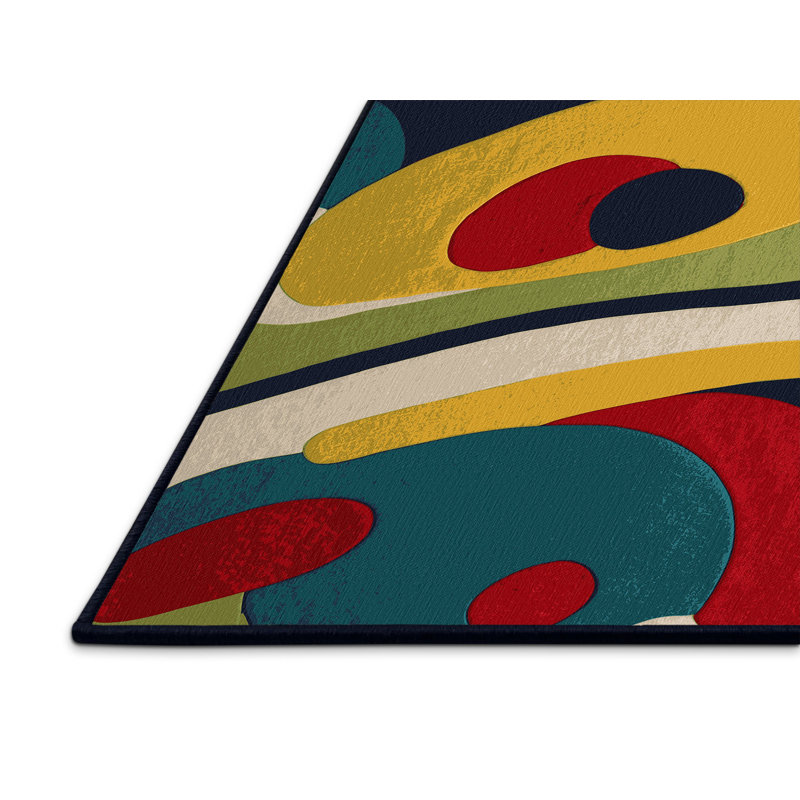 Retro Snap Rug, Round 4'