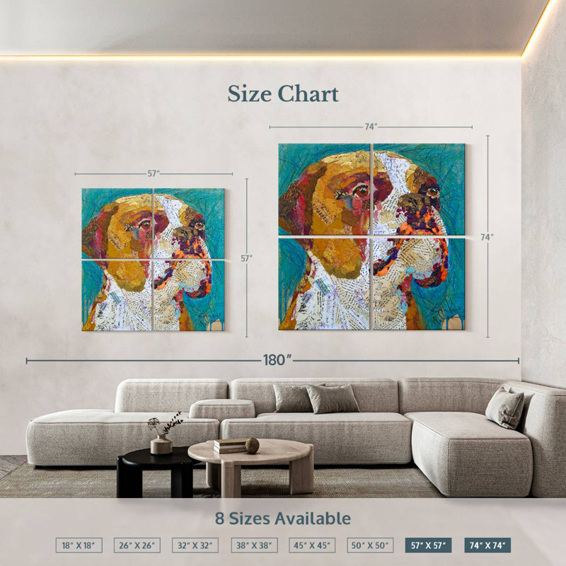 Brampt Beach Boxer, 74" H x 74" W