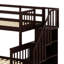 Lit superposé avec lit gigogne, escalier de rangement et garde-corps-1996249392
