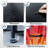 4 Drawer Dresser for Bedroom, Narrow Chest of Drawers, Wooden Top and Study Iron Frame 18"x37.5"-(WxH)