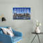 «Classic Boston Skyline View Abstract City Architecture», reproduction d'art murale-451507005