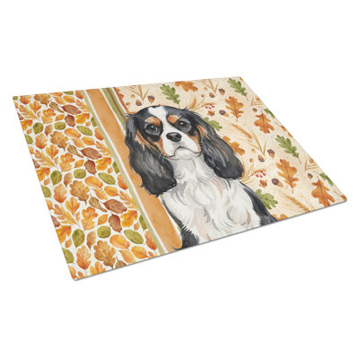 Planche à découper tricolore Cavalier Spaniel