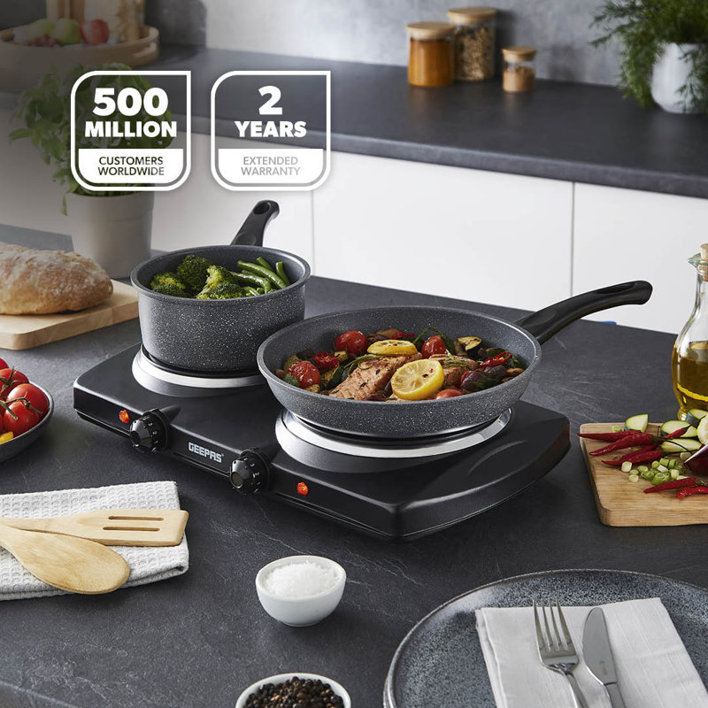 GEEPAS 2000W Double Ceramic Hot Plate