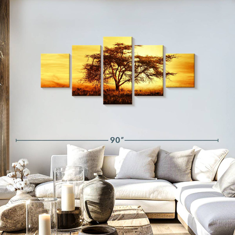 African Tree At Sunset