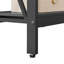 Rustic End Table with Open Shelves – Farmhouse Side Table for Living Room or Bedroom, Durable Wood & Metal Accent Table for Small Spaces-2054594312