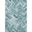 Tapis bleu sarcelle lavable à la machine Premium Cerrito-105839478