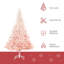 Arbre de Noël artificiel épinette non éclairé avec branches réalistes et 800 pointes-203380755