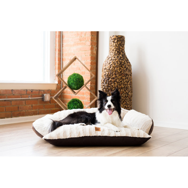 Faux Leather Pet Bed, Large (40" W x 30" D x 12.5" H)