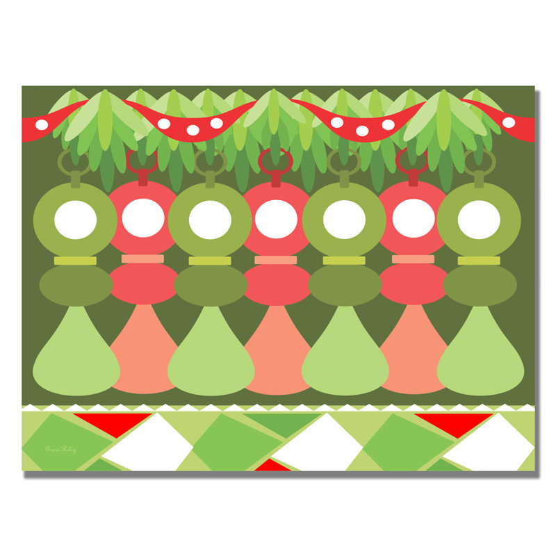 « baby first christmas », art sur toile, H 18 po x l 24 po x P 2 po