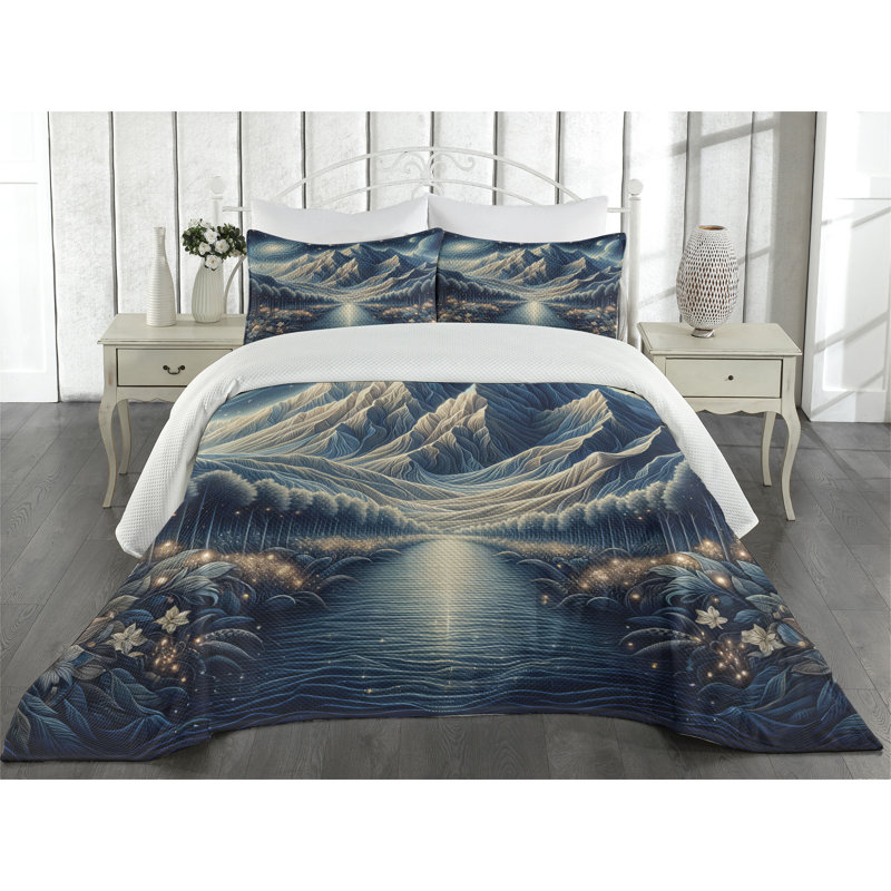 Polyester Coverlet, King Coverlet + 2 Standard Shams