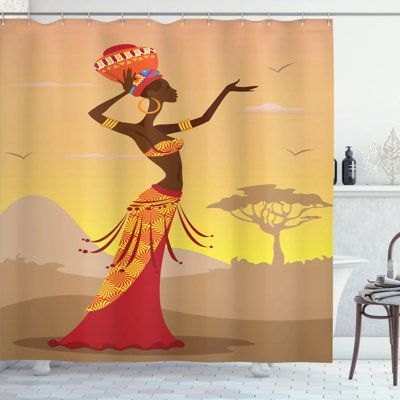 Dalmazio Shower Curtain with Hooks Included