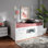 Lit simple avec 5 tiroirs Baxton Studio Mirza