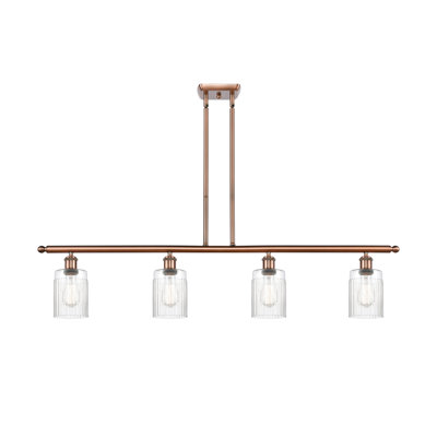 Luminaire suspendu tambour à 4 lumières pour îlot de cuisine Caplinger