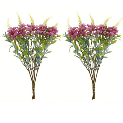 10 pièces de fleurs artificielles, fleurs de cerisier, flocons de neige, décoration intérieure