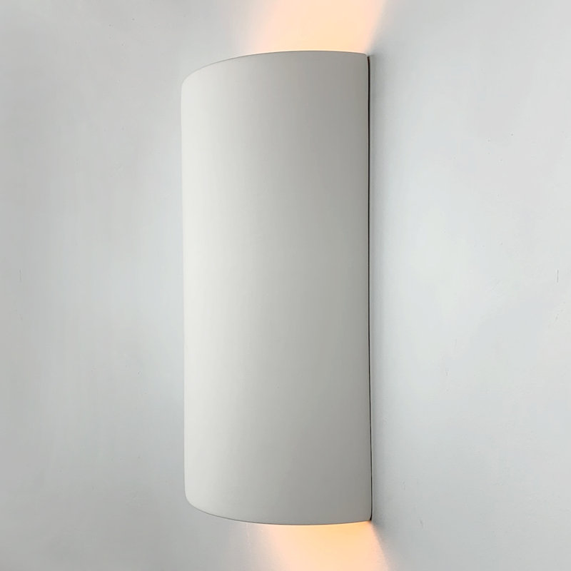 Applique murale cylindrique Chios Up Down, Blanc, H 13 po x l 7,75 po x P 4 po, Non