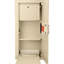 Coffre-fort mural biométrique 0,82 pi³ beige, acier et tablette amovible pour espace organisé beige pi
