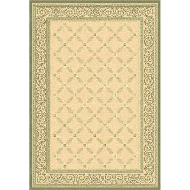 Oriental Natural/Olive Indoor / Outdoor Area Indoor/Outdoor Area Rug, Rectangle 7'10" x 11'