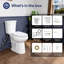 Toilette allongée deux pièces à hauteur de chaise 20,7 po, chasse simple 1,28 GPF, siège à fermeture en douceur, MaP 1000g-131241469