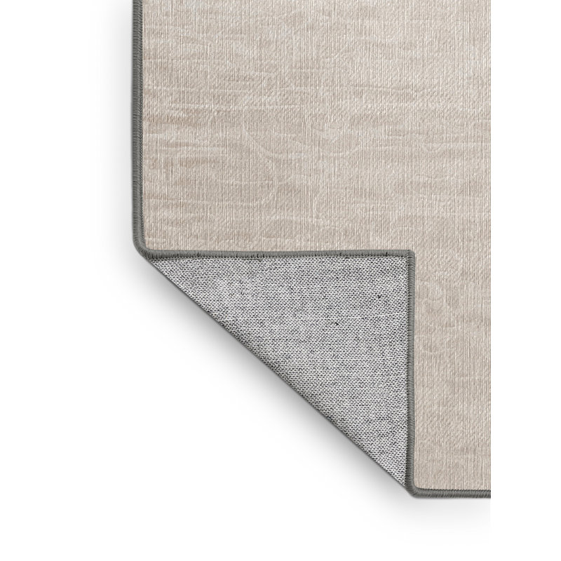 Tapis gris lavable à la machine, Carré 4 pi