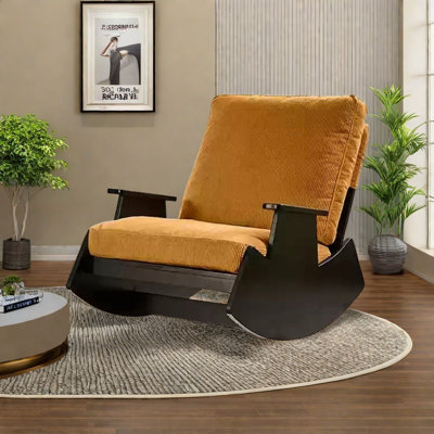 High quality  rubber wood rocking chair