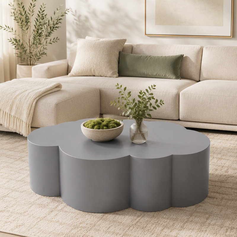 Table basse luxueuse en acier inoxydable pour le salon