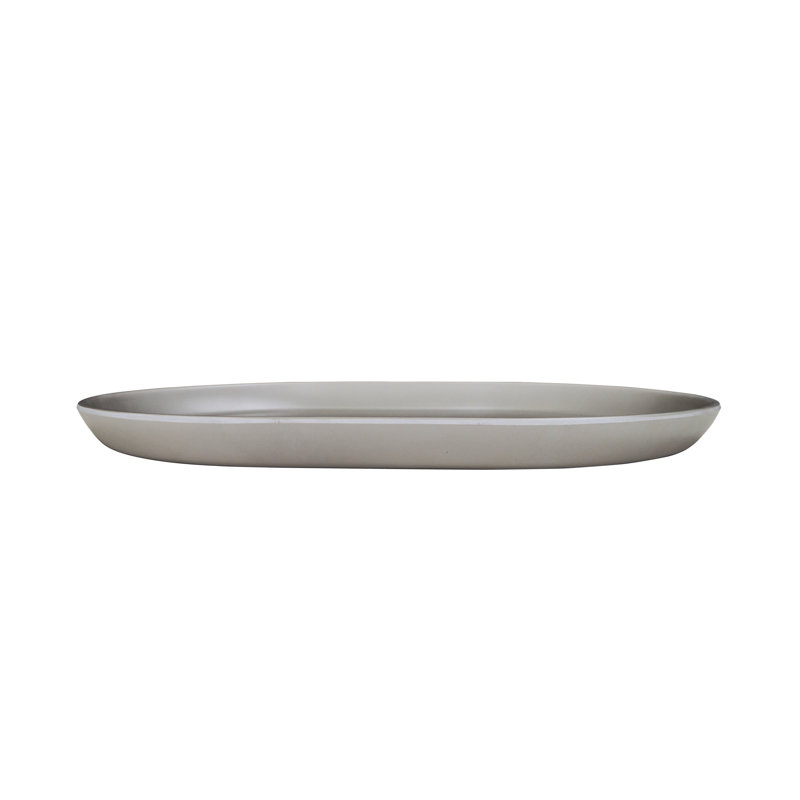 Hudson - Ash Oval Melamine Platter 14" X 11 1/4"