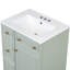 Meuble-lavabo de salle de bain 24 po avec lavabo en céramique - peu encombrant, sophistiqué 24 po, pratique-121098879