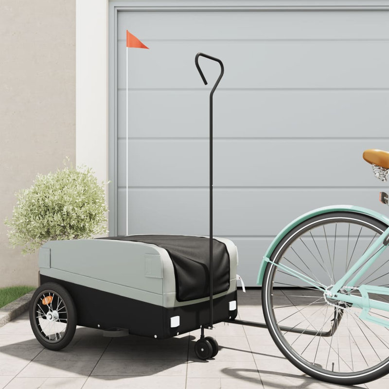 Chariots de jardin, Noir / orange, H 22,8 po x l 54,3 po x P 27,2 po