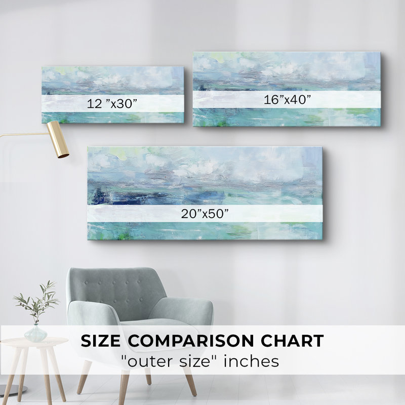 Toile tendue abstraite Seris 6 # XCII-Wide Gallery, H 12 po x l 30 po