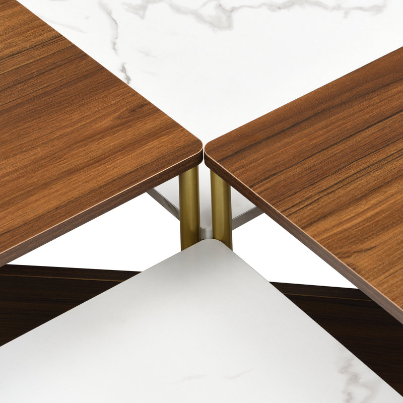 Ensemble de 4 tables basses Modern Modern, Blanc