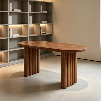 Bureau ovale brun moderne Creative Design