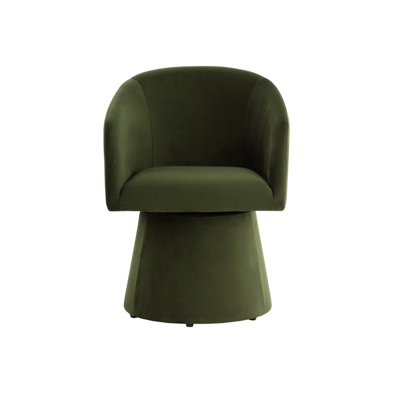 Upholstered Arm Chair, Green