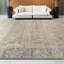 High-Quality Hand-Knotted Taupe And Teal Area Rug-1636522959-1636522954