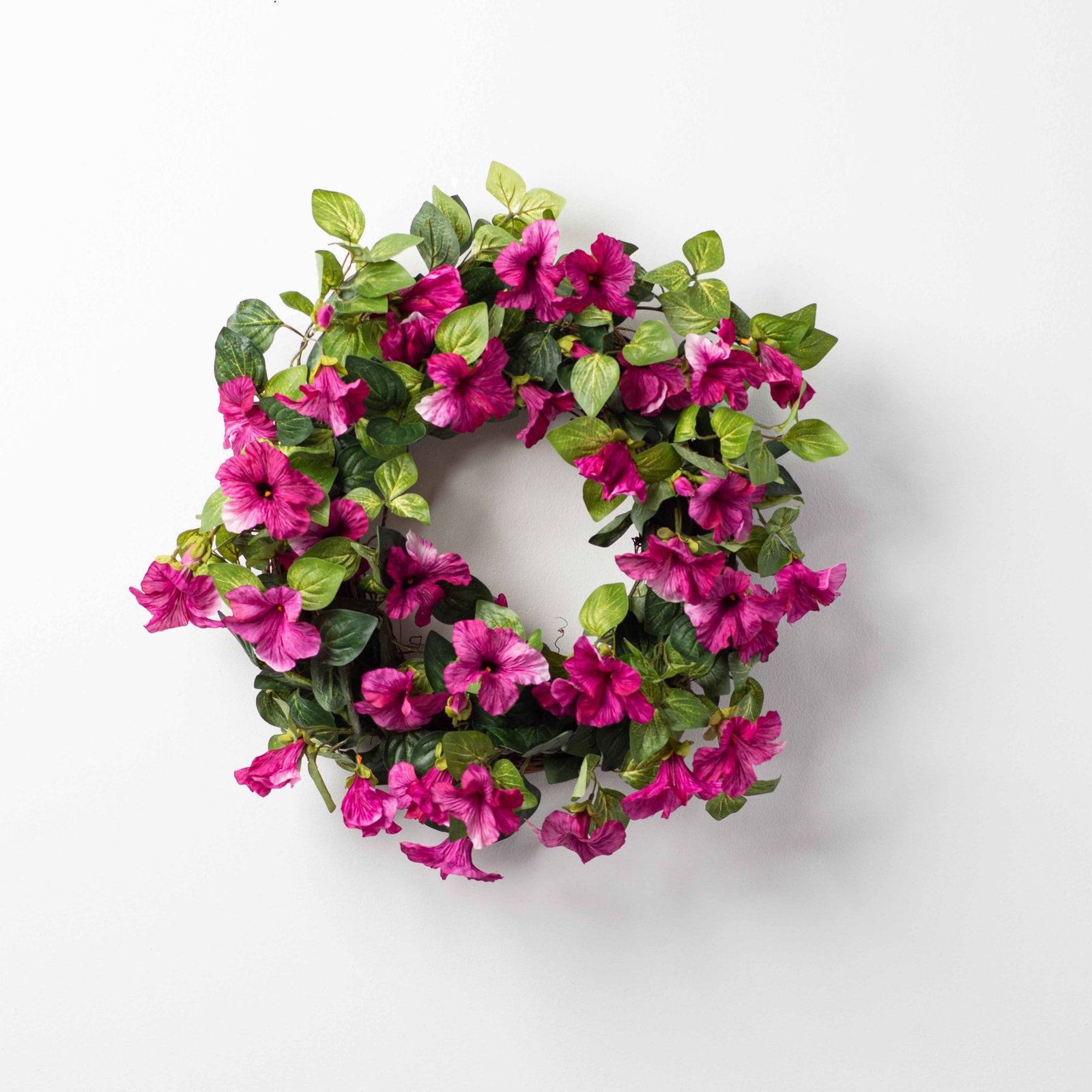 Handcrafted Silk Wreath, 26" H x 26" W x 6" D