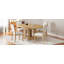 Ensemble de table de salle à manger extensible ronde pour 4, ensemble de table de cuisine 5 pièces avec 4 chaises rembourrées et rallonge amovible de 16 pouces pour les petits espaces-1374299891